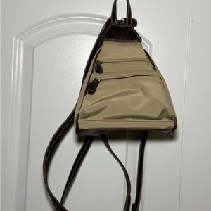 Villager Tan and Brown Women's Backpack